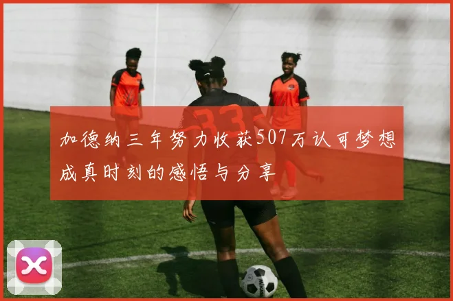 加德纳三年努力收获507万认可梦想成真时刻的感悟与分享